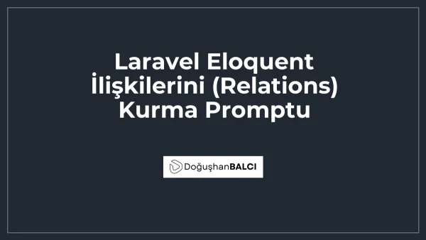 Laravel Eloquent İlişkilerini (Relations) Kurma Promptu