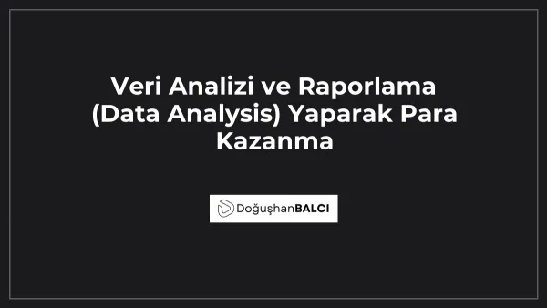 Veri Analizi ve Raporlama (Data Analysis) Yaparak Para Kazanma