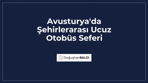 Avusturya'da Şehirlerarası Ucuz Otobüs Seferi