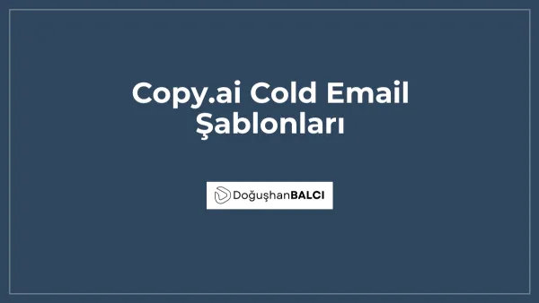 Copy.ai Cold Email Şablonları