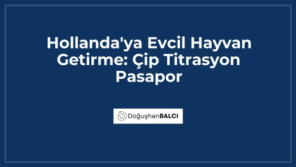 Hollanda'ya Evcil Hayvan Getirme: Çip Titrasyon Pasapor
