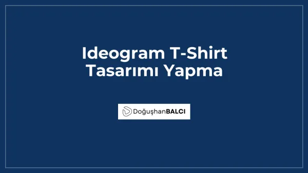 Ideogram T-Shirt Tasarımı Yapma