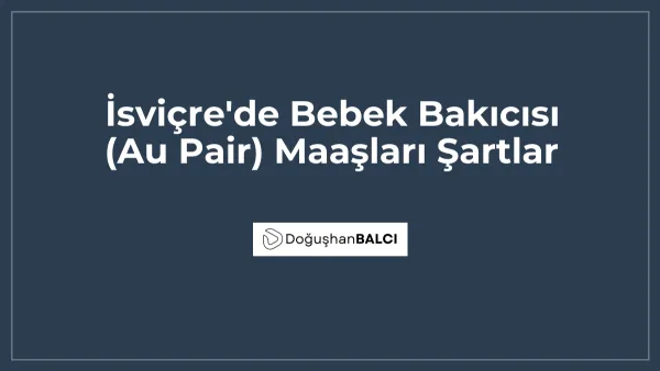 İsviçre'de Bebek Bakıcısı (Au Pair) Maaşları Şartlar