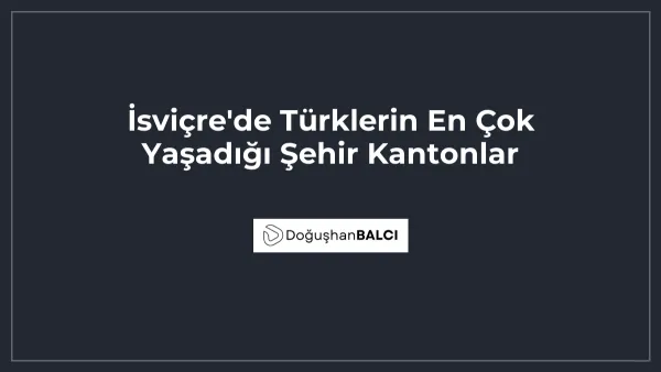 İsviçre'de Türklerin En Çok Yaşadığı Şehir Kantonlar
