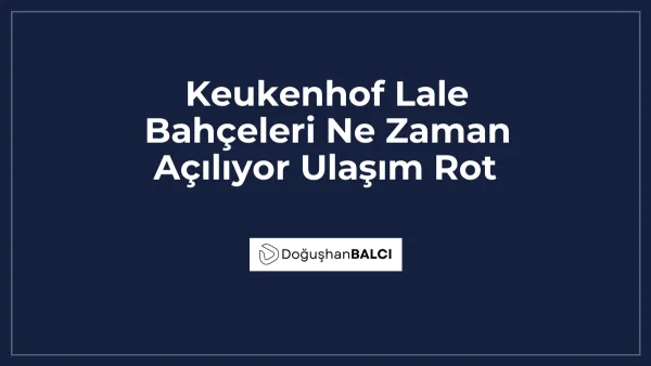 Keukenhof Lale Bahçeleri Ne Zaman Açılıyor Ulaşım Rot
