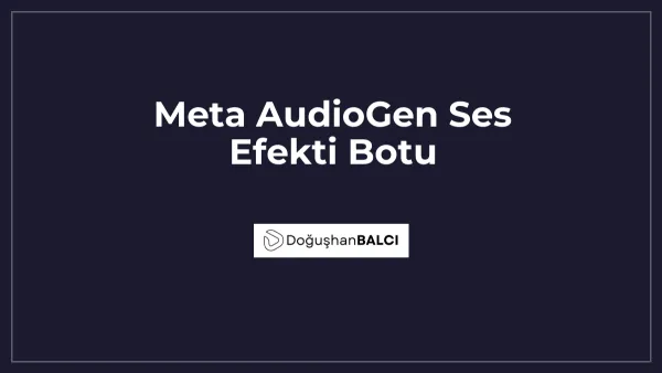 Meta AudioGen Ses Efekti Botu