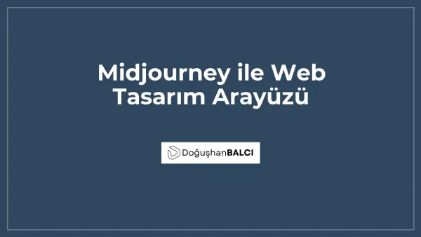 Midjourney ile Web Tasarım Arayüzü