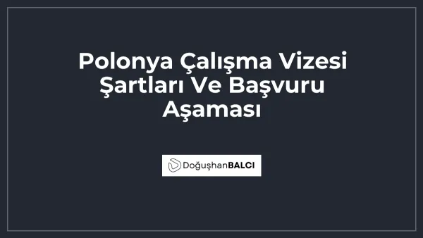 Polonya Çalışma Vizesi Şartları Ve Başvuru Aşaması