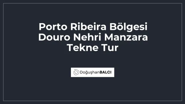 Porto Ribeira Bölgesi Douro Nehri Manzara Tekne Tur