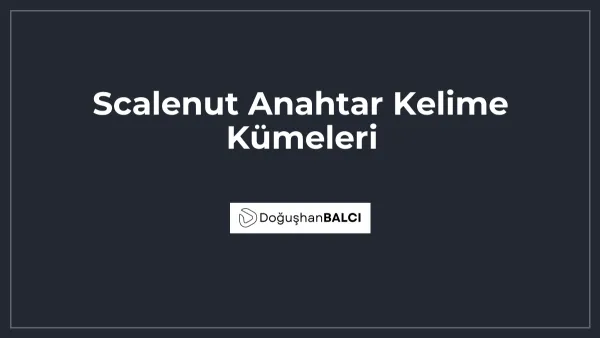 Scalenut Anahtar Kelime Kümeleri
