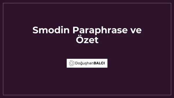 Smodin Paraphrase ve Özet
