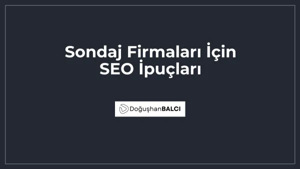 Sondaj Firmaları İçin SEO İpuçları