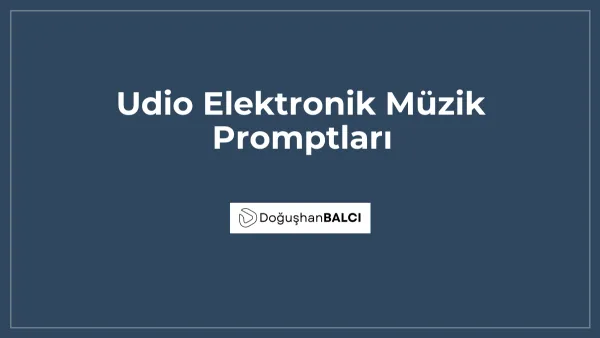 Udio Elektronik Müzik Promptları