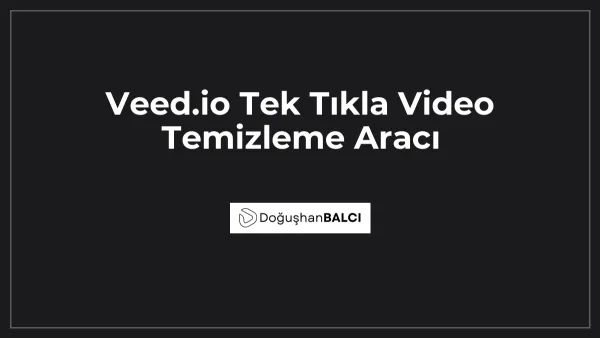 Veed.io Tek Tıkla Video Temizleme Aracı