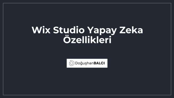 Wix Studio Yapay Zeka Özellikleri