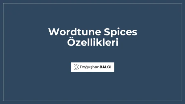 Wordtune Spices Özellikleri