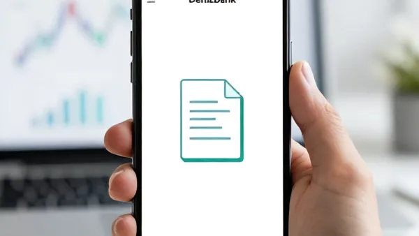 DenizBank Hesap Özeti Barkodlu Dekont e-Devlet