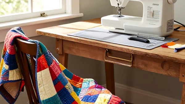 Patchwork Kırkyama Örtü Yapımı Malzeme Şablonu