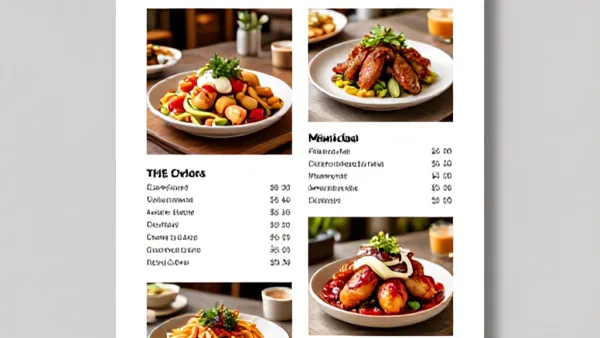 Ücretsiz Word Restoran Menü Tasarım Şablonları